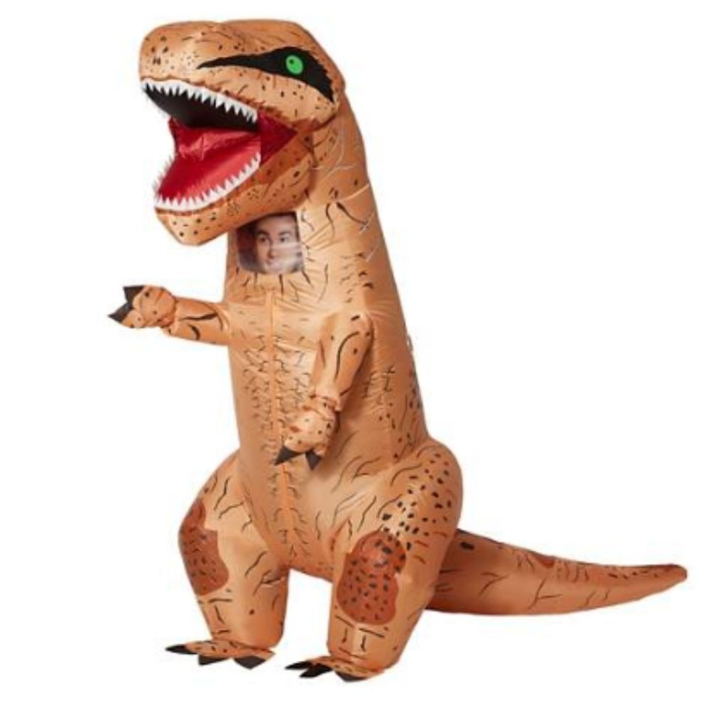 NWT DONNY THE DINO Spirit of Halloween 7Ft Dinosaur Inflatable Costume